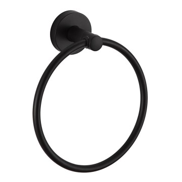 Aqualine - Appendiabiti da parete SAMBA diametro 15,5 cm nero