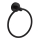 Aqualine - Appendiabiti da parete SAMBA diametro 15,5 cm nero