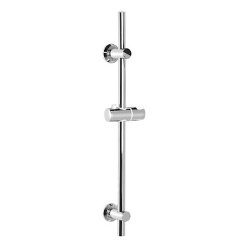 Aqualine - Asta da doccia con supporto scorrevole cromo lucido