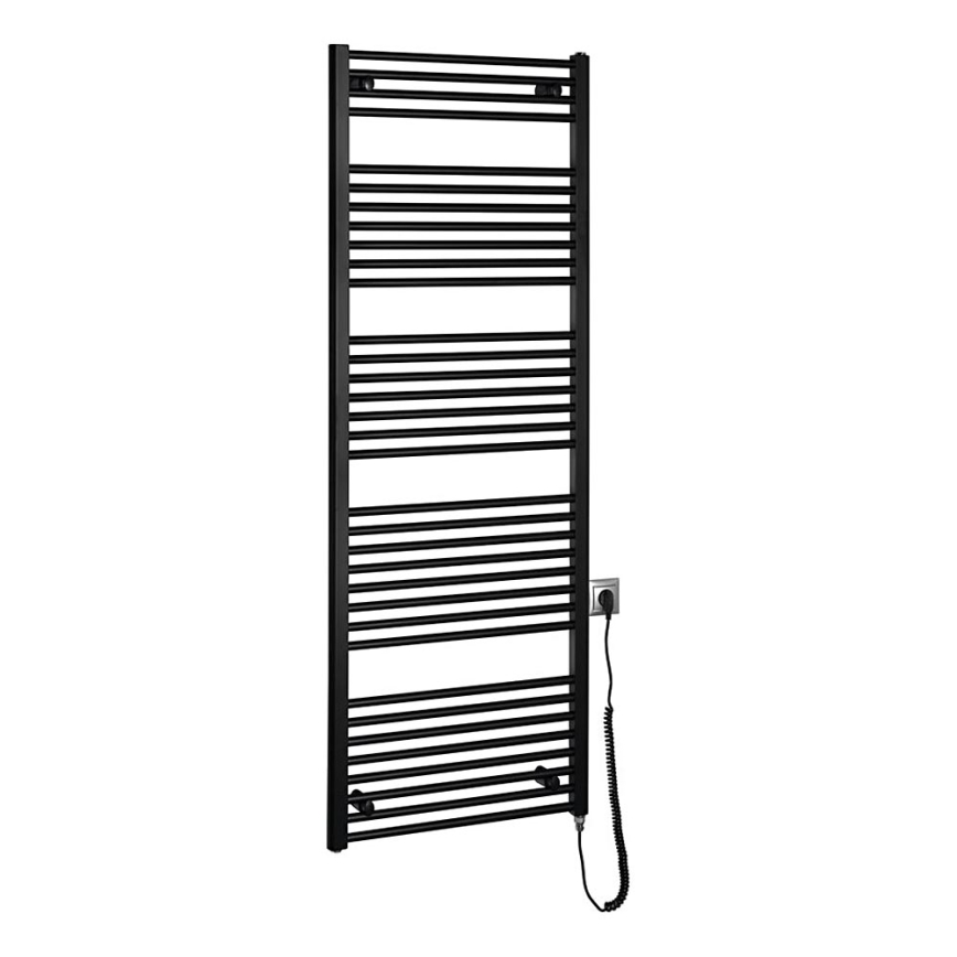Aqualine - Bagno elettrico radiatore DIRECT-E 800W/230V 168 cm opaco nero dritto