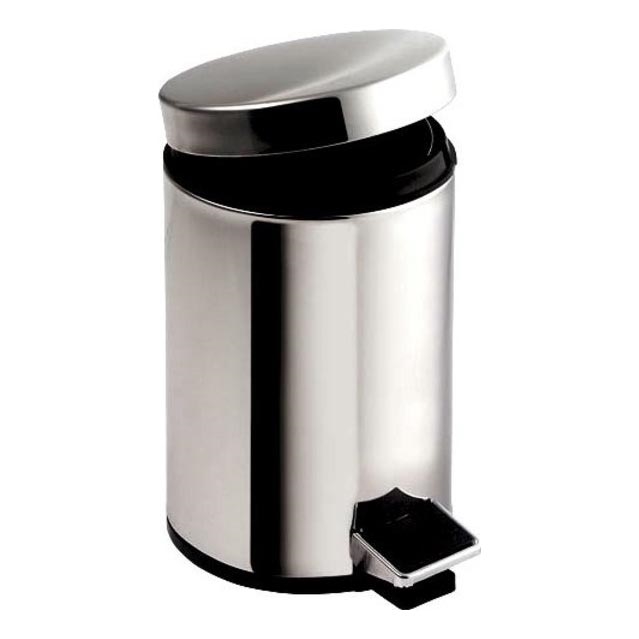 Aqualine - Cestino dei rifiuti SIMPLE LINE 20 l lucido acciaio inossidabile