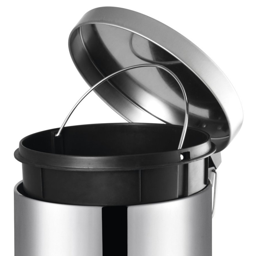 Aqualine - Cestino dei rifiuti SIMPLE LINE 20 l lucido acciaio inossidabile
