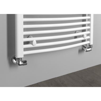 Aqualine - Kit di collegamento per valvole angolari FIRST, lato destro/cromo lucido