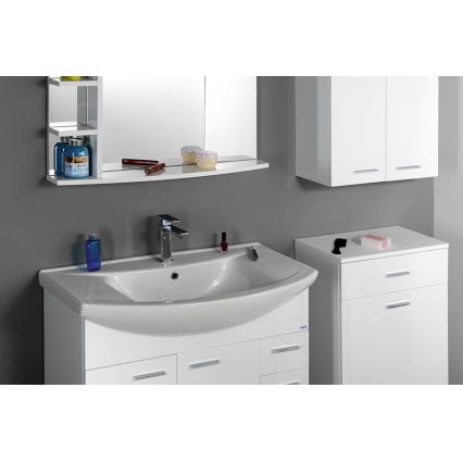 Aqualine - Lavabo da incasso ZERO 86x50 cm ceramica/bianco