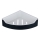Aqualine - Mensola per doccia ad angolo SAMBA 21,8x30 cm nero