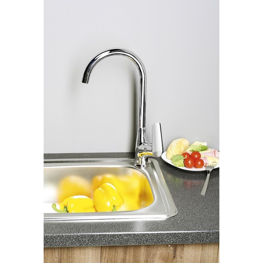 Aqualine - Rubinetto da cucina LOTTA cromo lucido