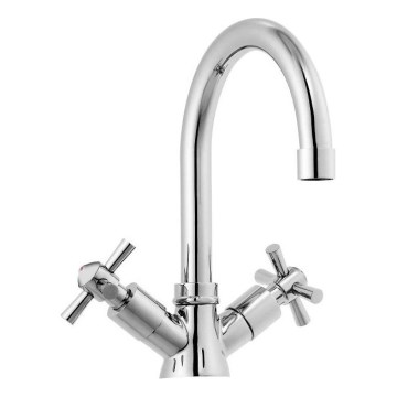 Aqualine - Miscelatore per lavabo XENIA RETRO 22,2 cm cromo lucido