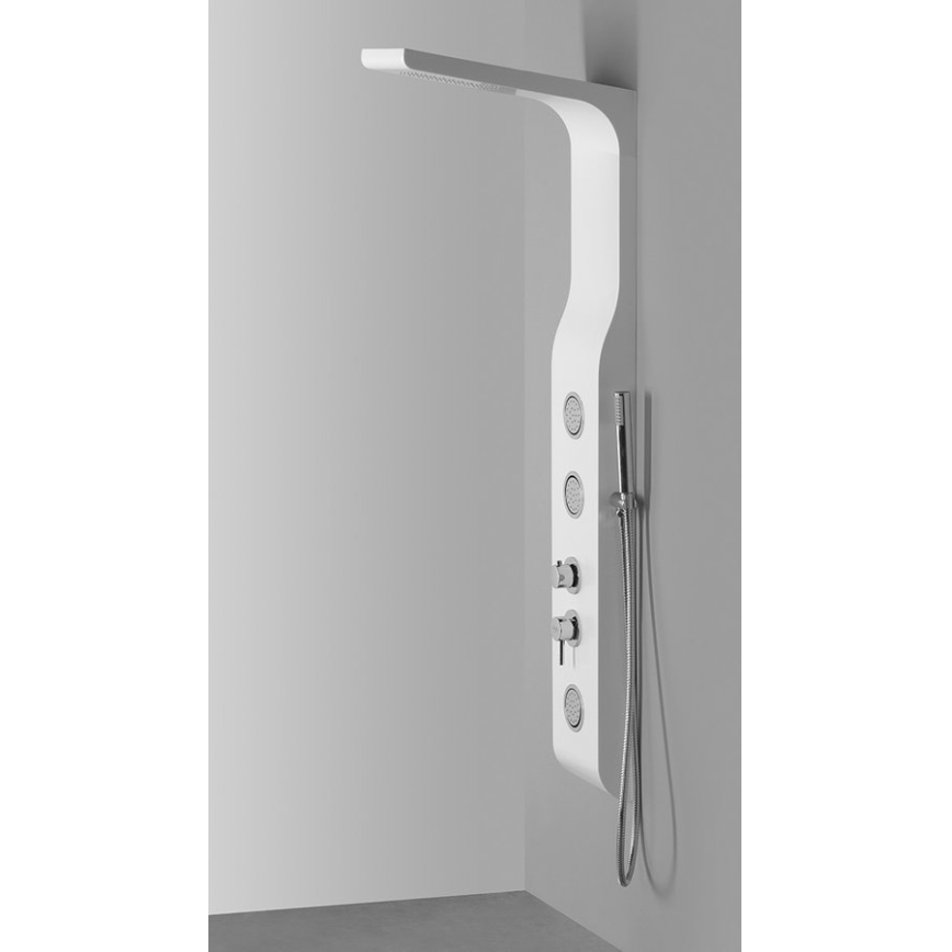 Aqualine - Pannello doccia YUKI bianco opaco