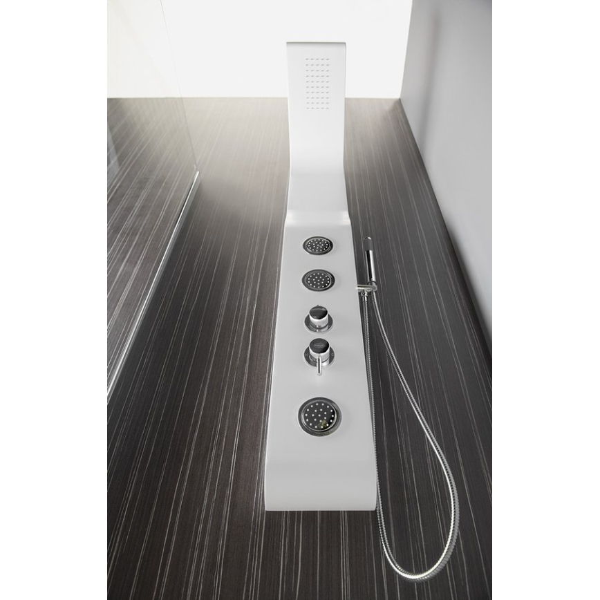 Aqualine - Pannello doccia YUKI bianco opaco