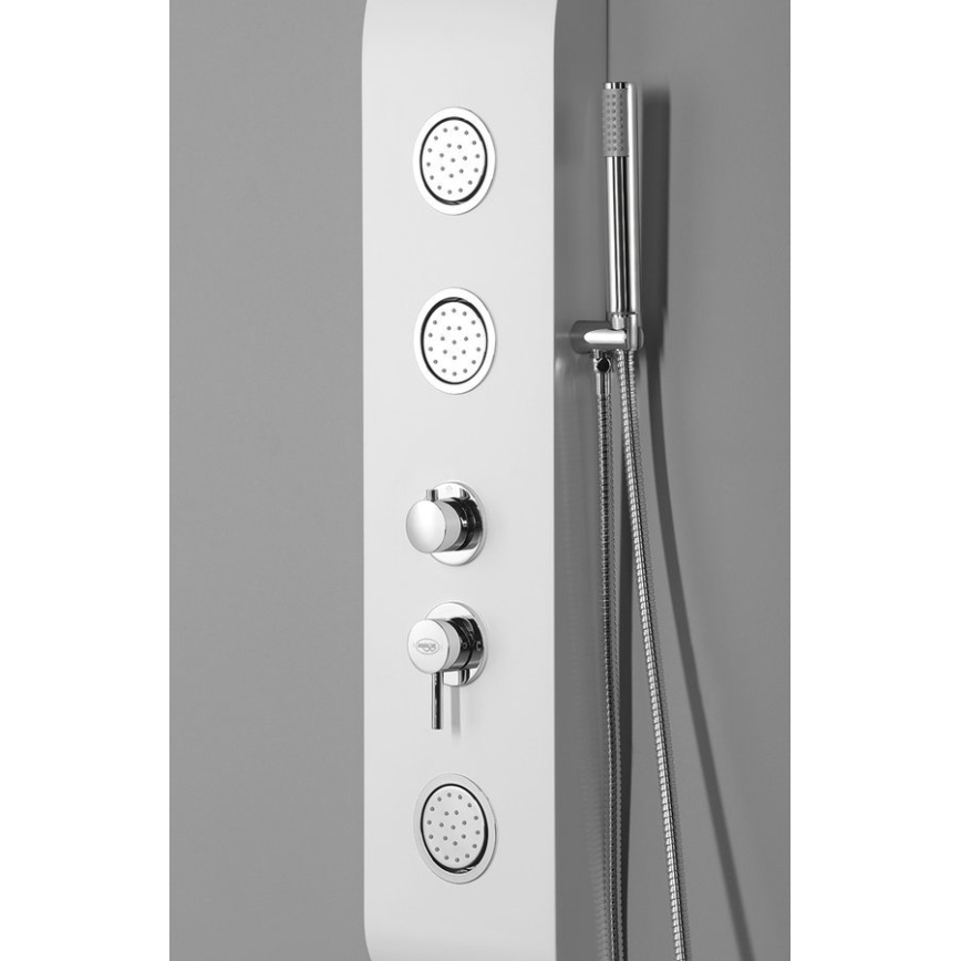 Aqualine - Pannello doccia YUKI bianco opaco