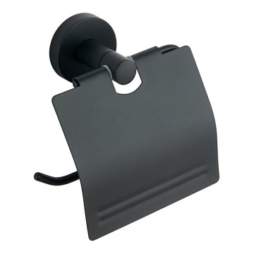 Aqualine - Porta carta igienica con protezione SAMBA nero