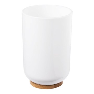 Aqualine - Porta spazzolino SNOW bianco/bambù