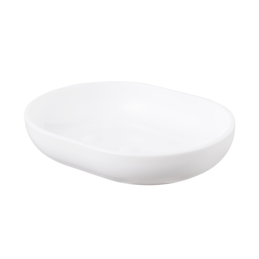 Aqualine - Portasapone SNOW bianco/bambù
