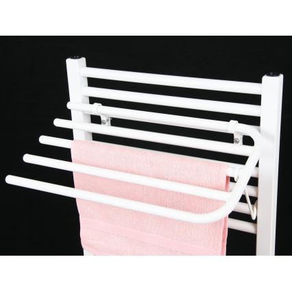 Aqualine - Portasciugamani per elemento riscaldante 50 cm bianco