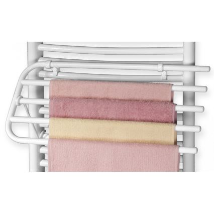 Aqualine - Portasciugamani per elemento riscaldante 50 cm bianco