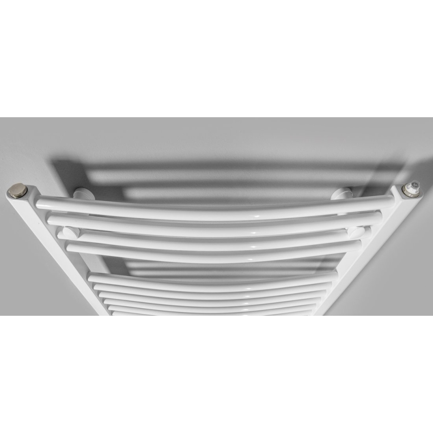 Aqualine - Radiatore elettrico da bagno ORBIT-E 600W 132x60 cm bianco rotondo