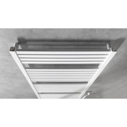 Aqualine - Radiatore elettrico da bagno TONDI-E 600W/230V 133 cm bianco dritto