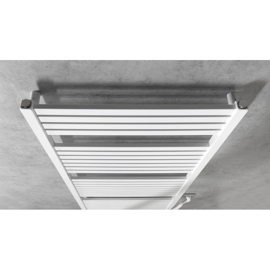 Aqualine - Radiatore elettrico da bagno TONDI-E 600W/230V 133 cm bianco dritto