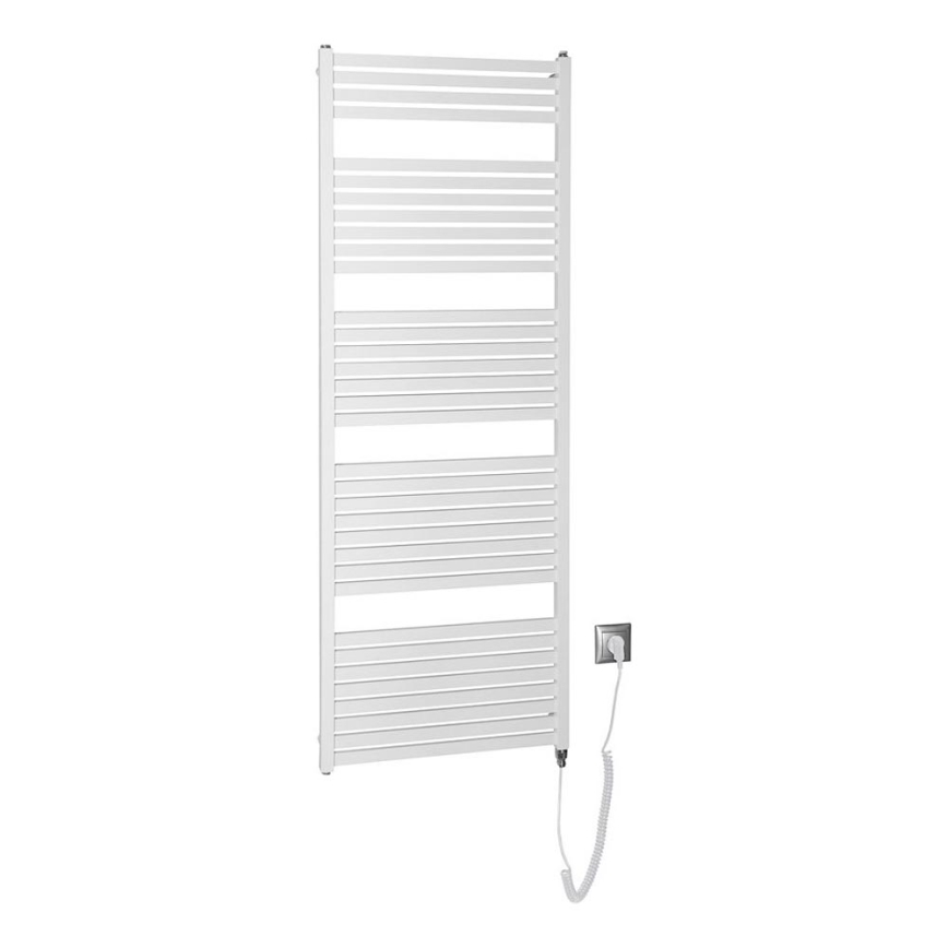 Aqualine - Radiatore elettrico da bagno TONDI-E 800W/230V 169 cm bianco dritto