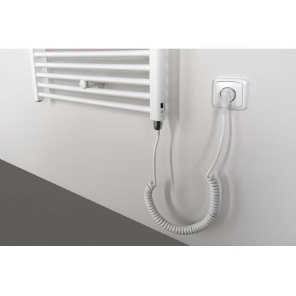 Aqualine - Radiatore elettrico da bagnoDIRECT-E 800W/230V 168 cm bianco dritto