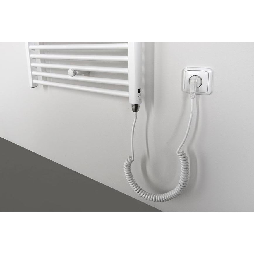 Aqualine - Radiatore elettrico da bagnoDIRECT-E 800W/230V 168 cm bianco dritto