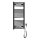 Aqualine - Radiatore elettrico per bagno DIRECT-E 300W 96x45 cm nero opaco
