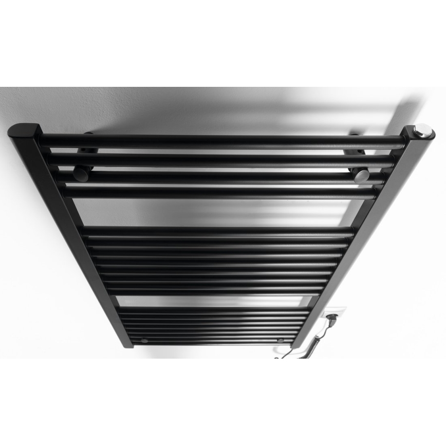 Aqualine - Radiatore elettrico per bagno DIRECT-E 400W 96x60 cm nero opaco