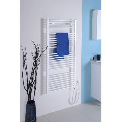 Aqualine - Radiatore elettrico per bagno DIRECT-E 600 W 132 x 60 cm, bianco
