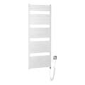 Aqualine - Radiatore elettrico per bagno TONDI-E 800 W 169 x 60 cm bianco