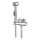 Aqualine - Rubinetto del bidet con shower cromo lucido