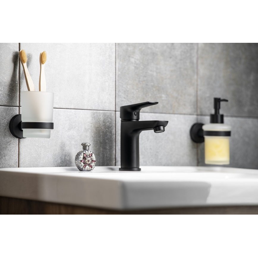 Aqualine - Rubinetto del lavandino LOTTA opaco nero