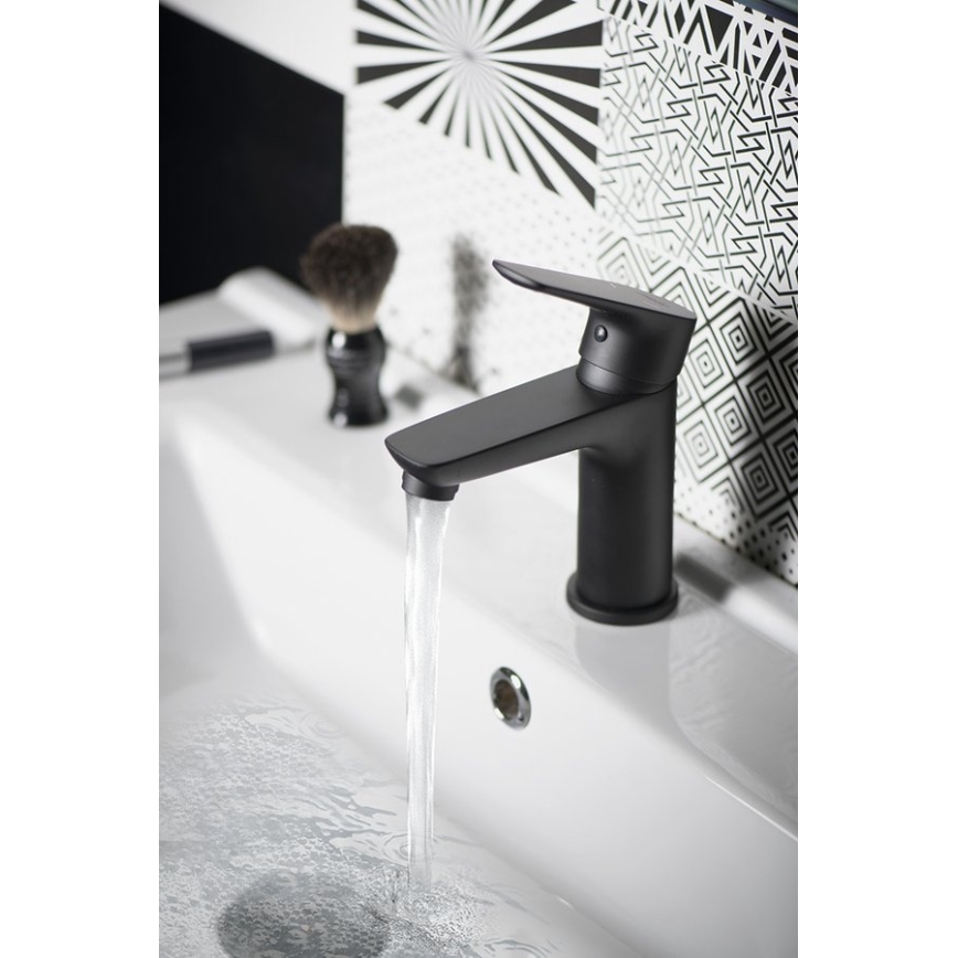 Aqualine - Rubinetto del lavandino LOTTA opaco nero