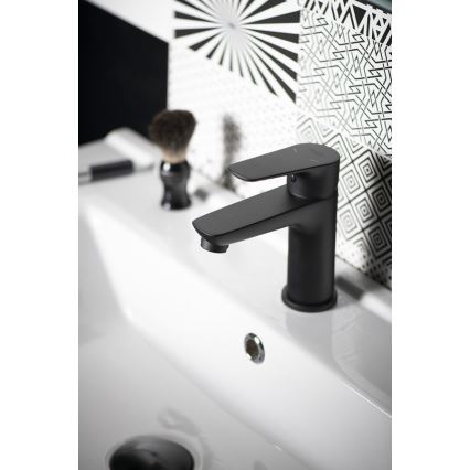 Aqualine - Rubinetto del lavandino LOTTA opaco nero