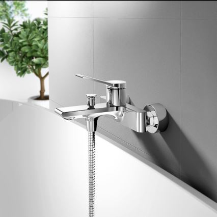 Aqualine - Rubinetto vasca da bagno BOLERO cromo lucido