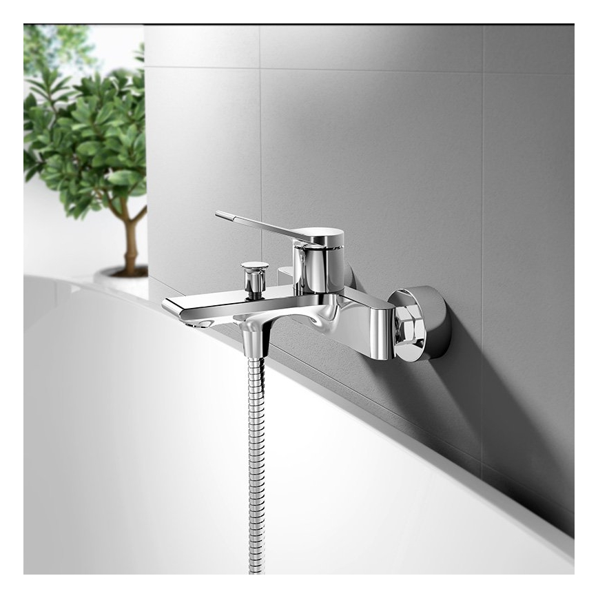 Aqualine - Rubinetto vasca da bagno BOLERO cromo lucido