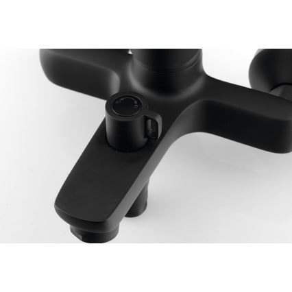 Aqualine - Rubinetto vasca da bagno LOTTA opaco nero