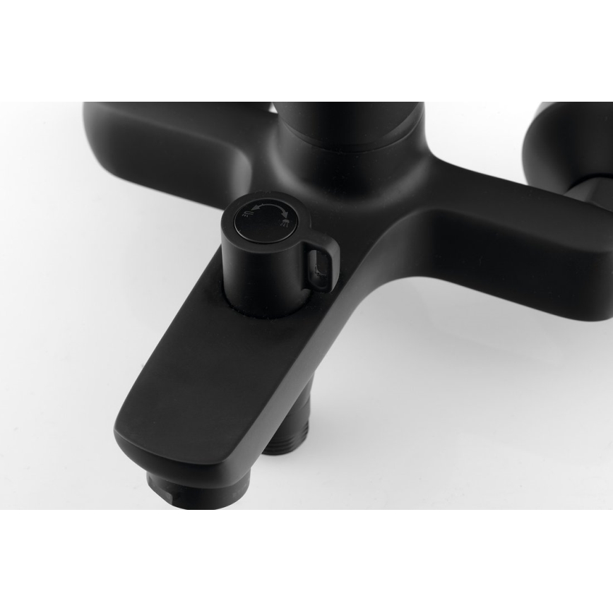 Aqualine - Rubinetto vasca da bagno LOTTA opaco nero