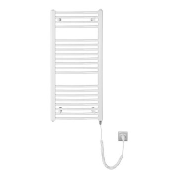 Aqualine - Scaldasalviette elettrico ORBIT-E 300W 96x45 cm, bianco, rotondo
