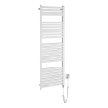 Aqualine - Scaldasalviette elettrico per bagno TONDI-E 500W 133x45 cm bianco