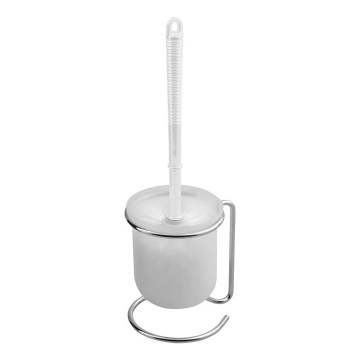 Aqualine - Scopino da terra SIMPLE LINE bianco/cromo lucido