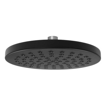 Aqualine - Soffione doccia diametro 20 cm opaco nero