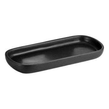Aqualine - Vassoio da bagno NERO ceramiche/nero