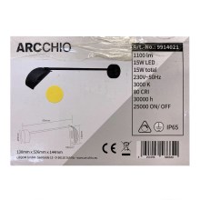 Arcchio - Applique a LED da esterno GRAYSON LED/15W/230V IP65