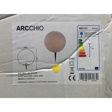 Arcchio - Lampada da esterno SENADIN 1xE27/60W/230V 60 cm IP54