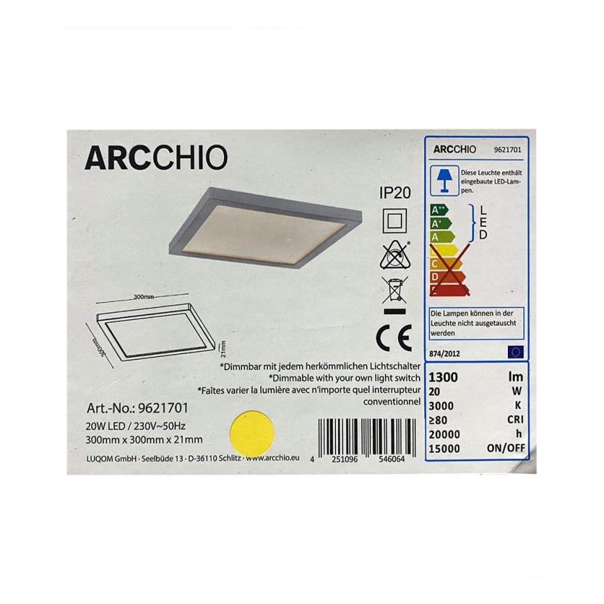 Arcchio - Plafoniera LED dimmerabile SOLVIE LED/20W/230V