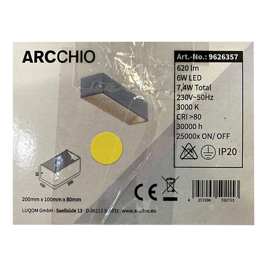 Arco - Applique LED KARAM LED/6W/230V