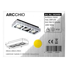 Arco - Plafoniera LED RONKA 3xGU10/11,5W/230V