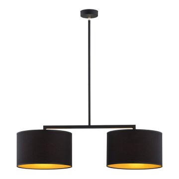 Argon 0899 - Lampadario su palo KARIN 2xE27/15W/230V nero