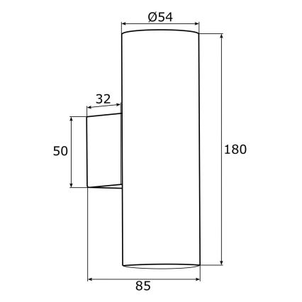 Argon 0912 - Applique MITOS 2xGU10/5W/230V cromo