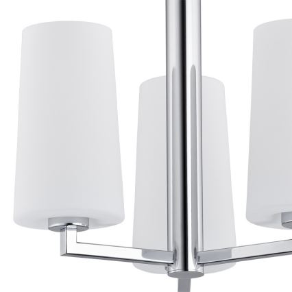 Argon 1224 - Lampadario on a pole CAMELOT 3xE27/15W/230V cromo lucido